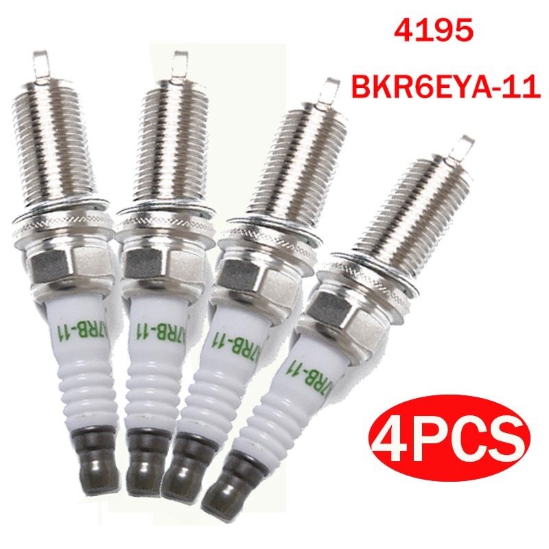 Set OF 4 NGK 4195/BKR6EYA V-Power Copper Spark Plugs Made in Japan Premium