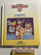 Teddy Ruxpin Lot of 4 Books  Tapes 1985 WOW Orig. Xmas Lulabies Grunge Music