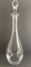 Baccarat Clear Crystal France Tear Drop Form Decanter With Stopper 14.5 Tall