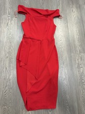 Quiz Red Off The Shoulder Women’s Size 6 Cocktail Dress