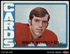 1972 Topps #59 Roger Wehrli Cardinals-FB HOF Mizzou 4 - VG/EX