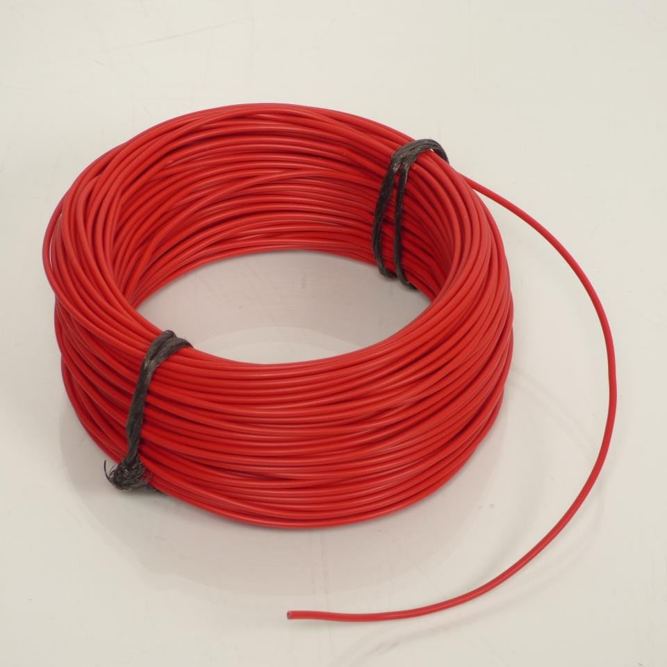 Fil électrique rouge 1.50mm² à haute conductivité pour faisceau moto