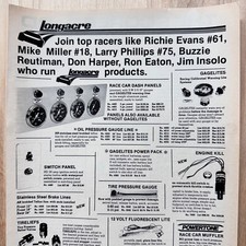 1982 Longacre Racing Parts Van Nuys California Vintage Print Ad Advert Art