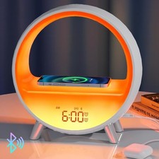 Sunrise Alarm Clock with Wireless Charging Clock with Wireless Charger