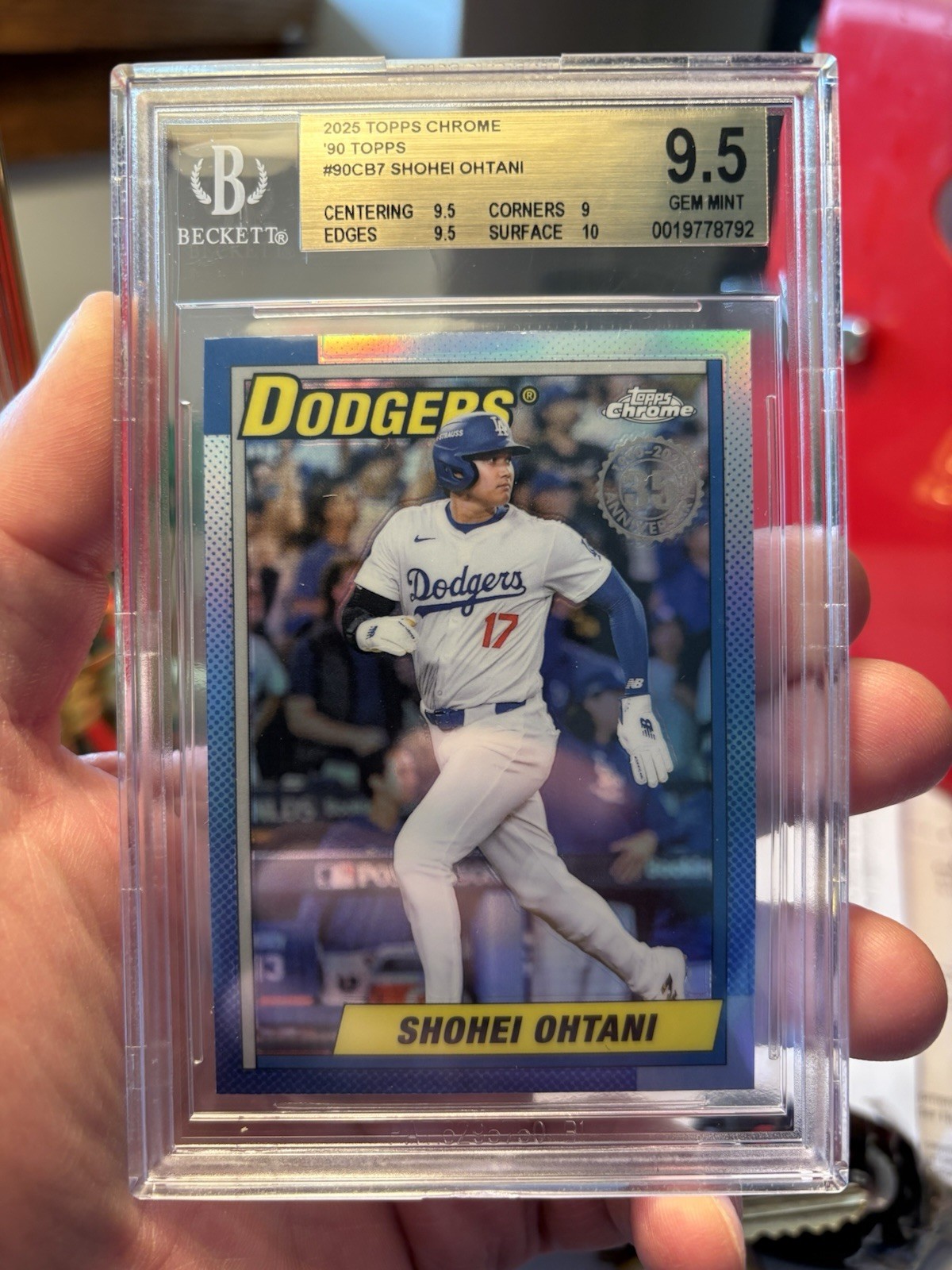 Shohei Ohtani 2025 Topps Chrome #90CB-7 1990 Topps Baseball Price 