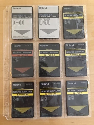 Set/9 Roland Sound Library und Memory Cards - Bild 1 von 2