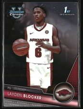 2023-24 Bowman University Chrome #7 Layden Blocker Arkansas Razorbacks