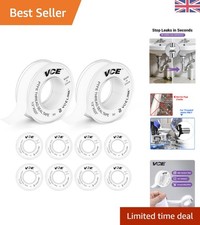 10-Pack PTFE Thread Seal Tape 12mm x 13m - Ultimate Leak Protection for Plumbing