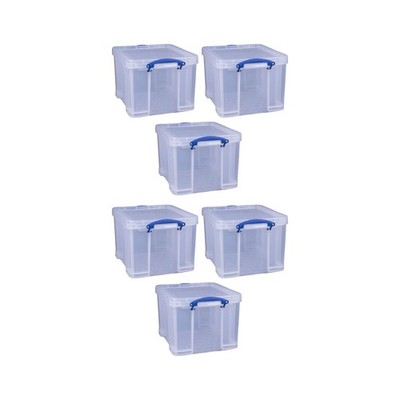 Really Useful Box 32 Liters Storage Bin Container with Snap Lid and Clip Lock...