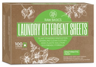 Zero Waste Plastic Free Laundry Detergent Sheets Fresh Scent Soap 1 PC
