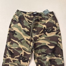 RSQ Men's Camo Joggers Drawstring Elastic Waistband Pockets