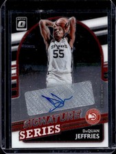 2021-22 Panini Donruss Optic DaQuan Jeffries Signature Series Auto #SS-DQJ Hawks