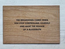 JENNY HOLZER Truisms Postcard - Expanded Edition - THE BREAKDOWN COMES...