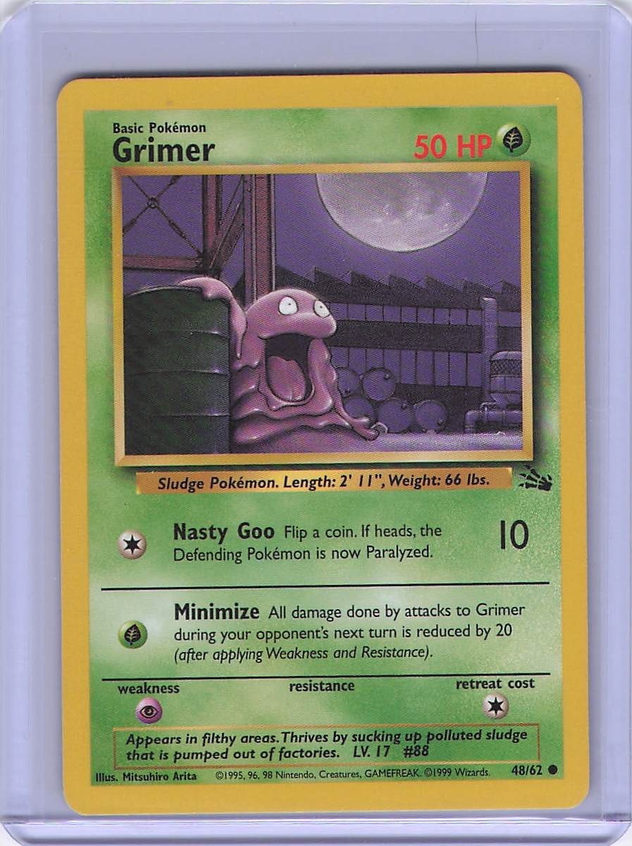 Pokemon Fossil #48/62 Grimer