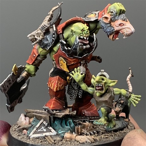 Bawla And Burk, Boss Rat-Killas Warhammer 40k Painted Orks Miniature Commission - Picture 2 of 3