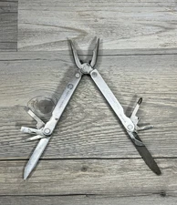 Vintage Leatherman Tool Attachments Portland OR USA Pocket Knife Pliers Logo