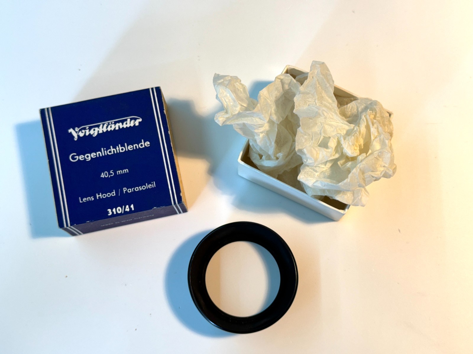 Lens Hood Paraluce Parasoleil Voigtländer Gegenlichtblende 40,5mm 310/41 MINT