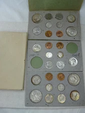1948 P D & S US Mint Set Uncirculated 28 Coins Original Cardboard