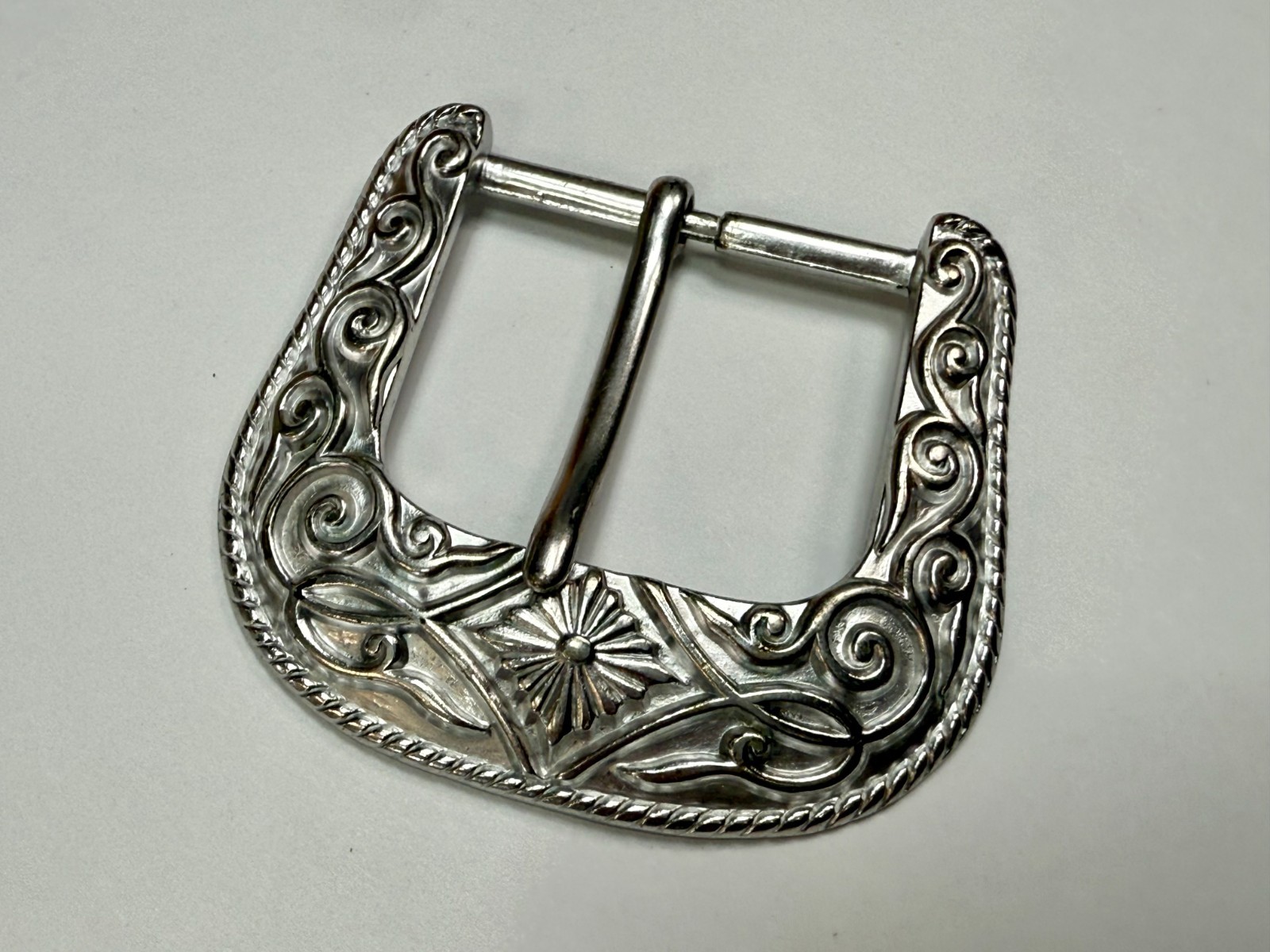 Ranger Style Vintage 1995 NOS Diamond Pattern Replacement B.A.S. Belt Buckle