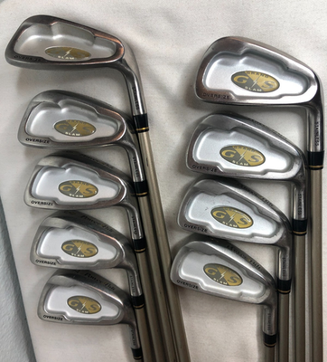 #ad Power Bilt Grand Slam 12 Pc Wood Iron Set Carbon Fiber Graphite Reg Shafts RH $229.50