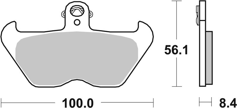 Plaquette de frein Brembo route 07BB24SA metal fritte plaquettes moto avant