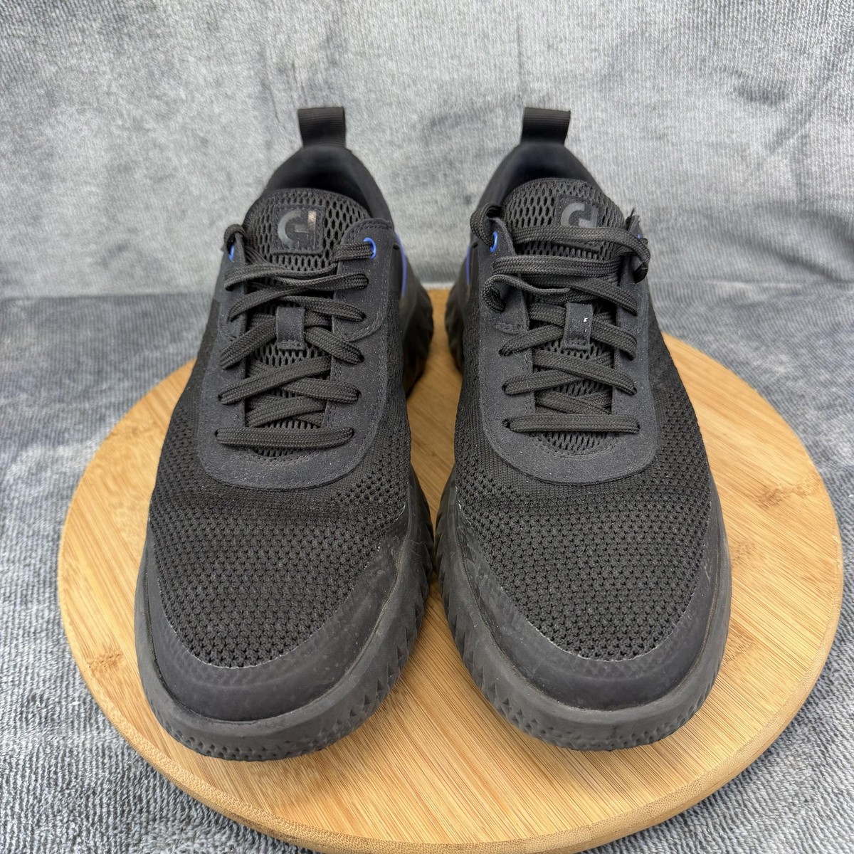 Cole Haan ZeroGrand Shoes Mens Size 9.5 Black Mesh Low Top 