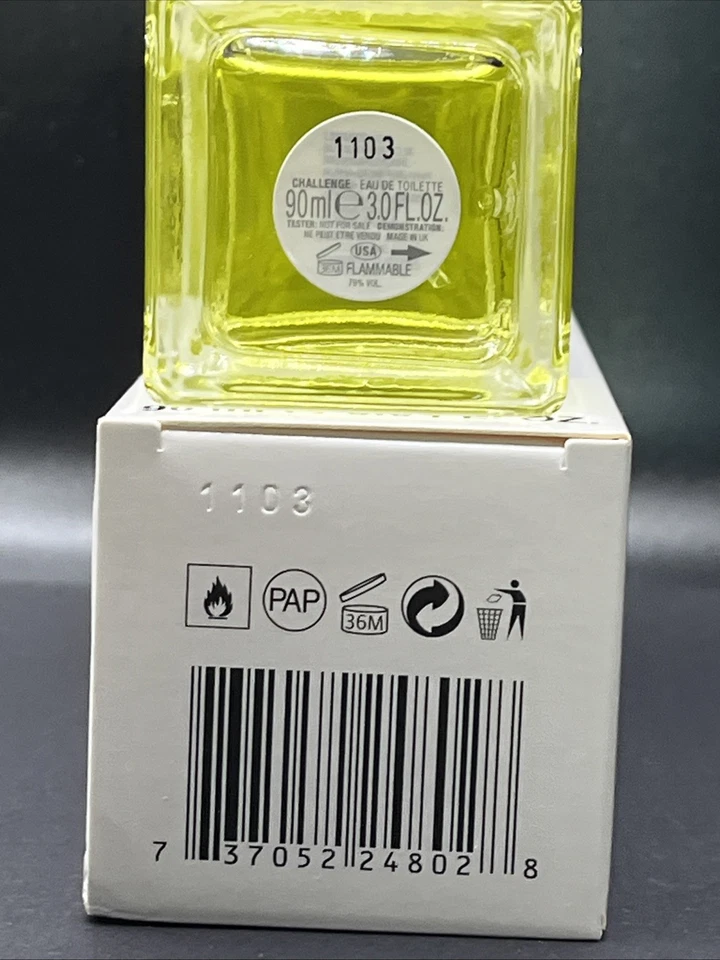 Lacoste Challenge for Men 3,0 oz 90 ml EDT - Desafío de coleccionista descontinuado Foto 4 de 4