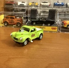 Rare RRR Road Race Replicas H.O ‘41 Willy’s Green Mamba P/U Aurora T-Jet Chassis