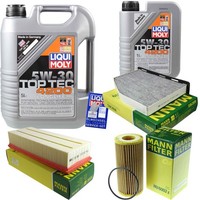Mann Inspektionspaket 6L Liqui Moly Top Tec 5W-30 FüR Audi Q3 2.0 Tfsi Quattro