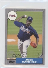 2017 Topps Mini Update Series 1987 Design Platinum 1/1 Jose Ramirez #US87-33 qf6