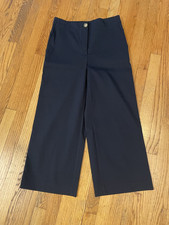 Ann Taylor Marina wide leg crop pants. Size 8 Black