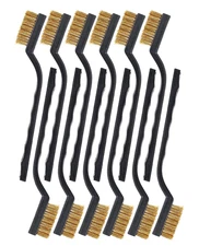 Brass Wire Brush Rust Remover, Small Wire Brush for Cleaning, Paint Stripper for