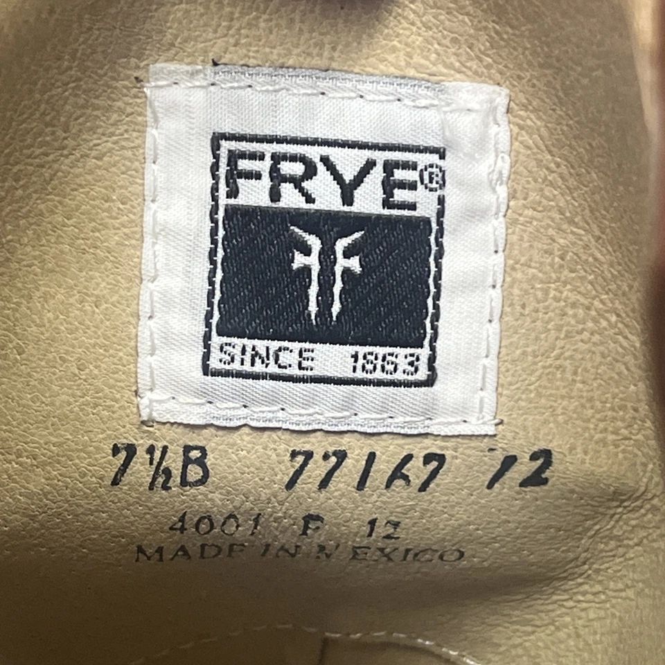 Botas de equitación Frye para mujer Melissa botón altas de cuero antiguo 7,5B ecuestres Foto 3 de 4