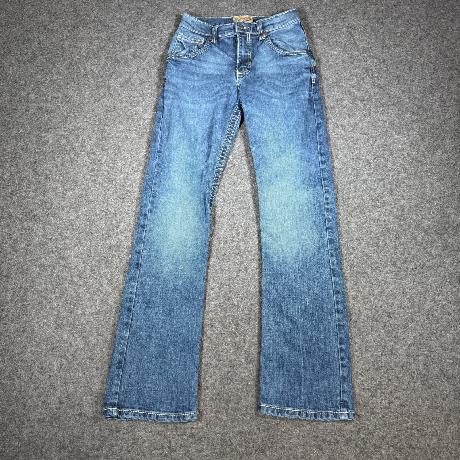 Medium Wash Adjustable Waist Blue Denim