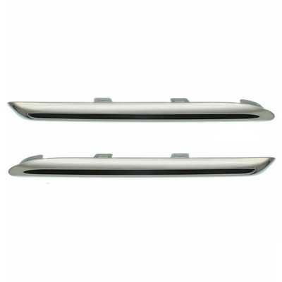 For 17-18 Benz E300 E400 Front Lower Grille Trim Molding Garnish Chrome SET PAIR