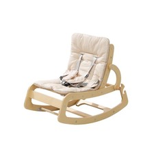 3-in-1 Baby Bouncer Adjustable Wooden Rocker Chair, Ergonomic Desig... Fast Ship