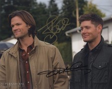 JENSEN ACKLES and JARED PADALECKI - Supernatural GENUINE SIGNED AUTOGRAPHS
