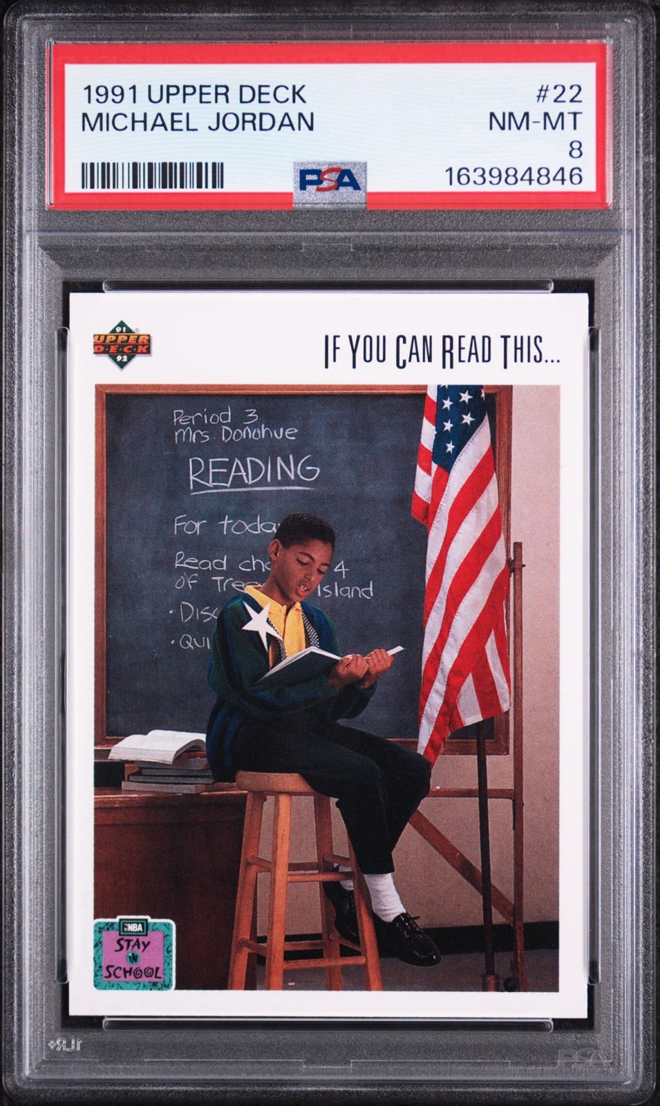 1991-92 Upper Deck - Stay in School Michael Jordan #22