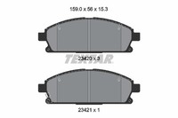 1X Textar 2342006 Bremsbelagsatz Scheibenbremse FüR Nissan Infiniti