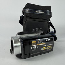 Sony HDR-SR10 HD Handycam Camcorder 4.0MP 15x Zoom HDD Black W/ Olympus Case
