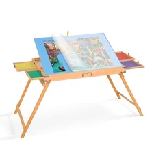 ​1500 Piece Wooden Jigsaw Puzzle Table – Tilt-Adjustable Foldable Puzzle Tabl...
