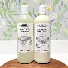 Kiehl's Amino Acid Shampoo And Conditioner Set 16.9 oz 500 mL Each FULL SIZE