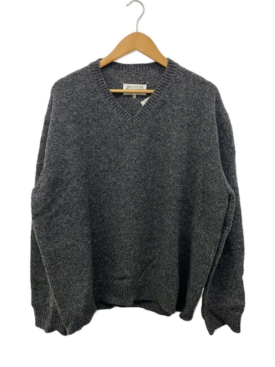 メゾン マルジェラ 5G Shetland V-Neck knit Maison Margiela knit sweater 5G Shetland V-neck M wool Gray