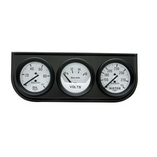 2327 Autogage Mechanical Oil/Volt/Water Gauge with Black Console, 2.3125 in.