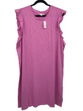 GAP Flutter Cap Sleeve Cotton Casual Dress Pretty Pink Size XXL NEW