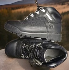 Timberland Boys Black Hiking Boots Size 2 You...