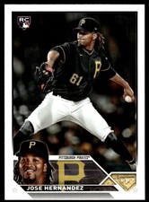 2023 Topps Update Jose Hernandez RC Pittsburgh Pirates #US185 19027