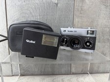 Rollei 35 Tessar 40mm f/3.5 Film Camera - Singapore Model W/Flash Case