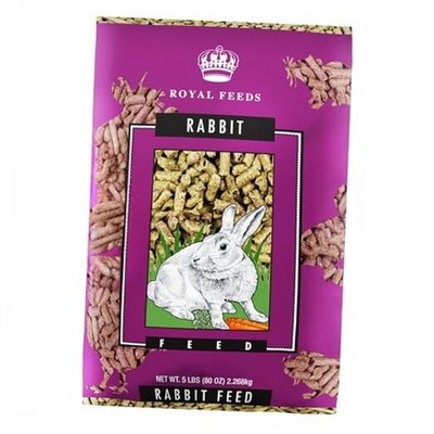Rabbit Food Pellets, 5 Lbs Alfalfa Rabbit Pellets, Bunny Feeds, All Natural
