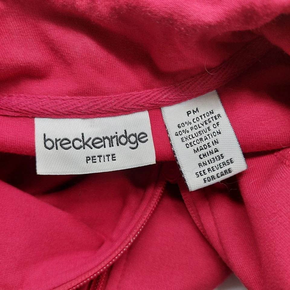 Breckenridge рубашка куртка размер маленький средний PM кардинал птица вышитая молния - Изображение 3 из 4